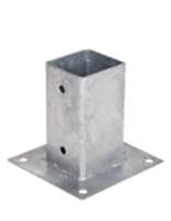 Parasolvoet Faura f50003 Vierkant Gegalvaniseerd staal 9 x 9 x 15 cm M10 - thumbnail
