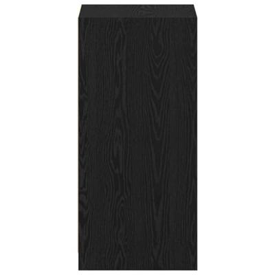 Kledingkast met plank Zwart eiken 41 x 48 x 102 cm Bewerkt hout