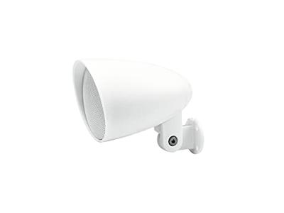 OMNITRONIC PS-2.5WB Projectorluidsprekers, wit, 1 paar, 2 weerbestendige 2,5 inch wandluidsprekers met houder, 70 W RMS/8 Ohm