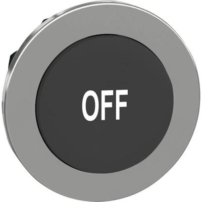 Schneider Electric ZB4FL235 ZB4FL235 Terugstelbaar (Ø) 30.5 mm OFF Chroom, Zwart 1 stuk(s)