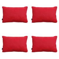 Sierkussen met bies Panama rood 60 cm x 40 cm (4 stuks) Madison - Madison - thumbnail
