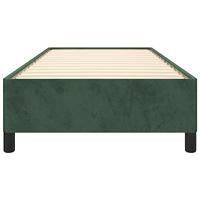 Bedframe zonder matras 80x200 cm fluweel donkergroen - thumbnail