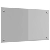 VidaXL Keuken spatscherm lichtgrijs 70 x 40 cm gehard glas - thumbnail