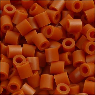 NABBI Strijkkralen, afm 5x5 mm, gatgrootte 2,5 mm, medium, rood bruin (32254), 6000 stuk/ 1 doos