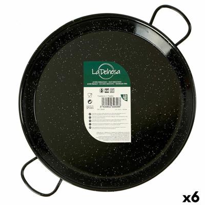 Pan La Dehesa Zwart Geëmailleerd Staal Ø 34 cm 45 x 5,5 x 34 cm (6 Stuks)