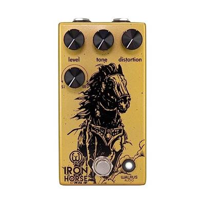 Walrus Audio Iron Horse V3 distortion effectpedaal met Silicon & LED clipping diodes - thumbnail