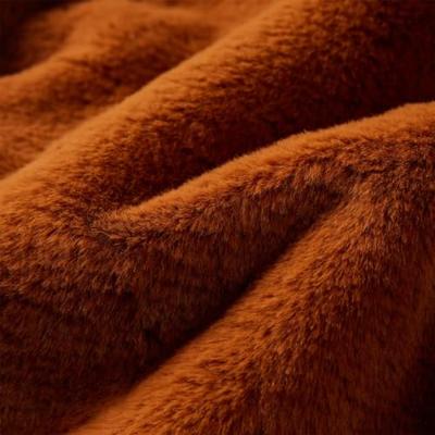 Kinderjas met capuchon 128 kunstvacht cognackleurig Kinderjas met capuchon 128 kunstvacht cognackleurig