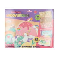 Wins Holland Herbruikbare eenhoorn raamstickers, 150st. - thumbnail