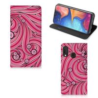 Samsung Galaxy A20e | Bookcase | Swirl Pink - thumbnail