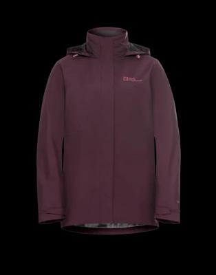 Jack wolfskin Rotwand 3 in 1 jas Dames Amaranth S