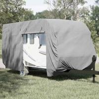 VidaXL Caravanhoes 550x250x220 cm vliesvlies grijs - thumbnail