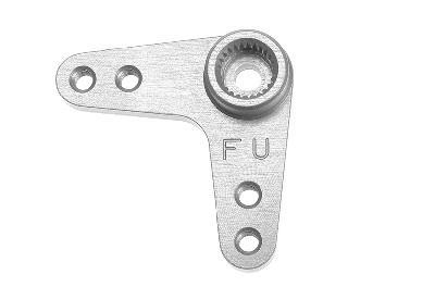 Aluminium servo hevel dubbel 90 graden, 26mm, Futaba
