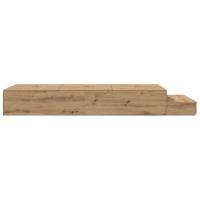 Opbergbedframe met lade Artisan Eiken 100 cm Bewerkt hout - thumbnail