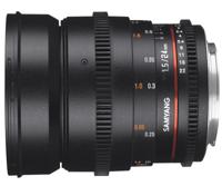 Samyang 24/1,5 lens video DSLR II Canon EF handmatige focus videolens 0,8 tandwiel versnelling groothoeklens zwart - thumbnail