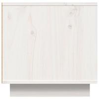 Tv-meubel 140x40x40 cm massief grenenhout wit - thumbnail