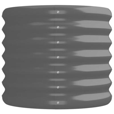VidaXL Plantenbak 224x40x36 cm gegalvaniseerd staal grijs VidaXL Plantenbak 224x40x36 cm gegalvaniseerd staal grijs