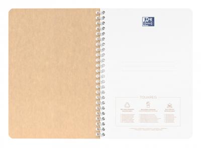 Oxford Touareg spiraalschrift, 180 bladzijden, ft A4, geruit 5 mm, geassorteerde kleuren