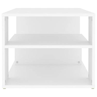 VidaXL Salontafel 100x50x40 cm bewerkt hout wit