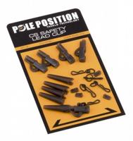 PolePosition Cs Safety Leadclip Set 5St. Weed - thumbnail
