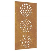 VidaXL Wanddecoratie tuin bladontwerp 105x55 cm cortenstaal - thumbnail