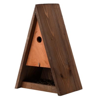 Houten vogelhuisje/nestkast bruin 40 cm - Vogelhuisjes