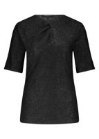 Tramontana Top Twisted Detail Sparkles C49-18-401 T-shirt Lange Mouw 009000-black - thumbnail