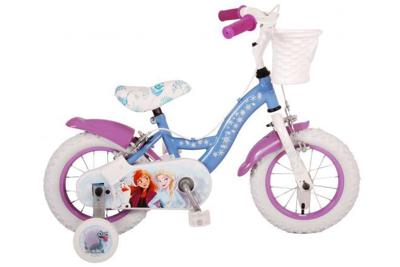 Disney frozen 2 kinderfiets - meisjes - 12 inch - blauw/paars - twee handremmen