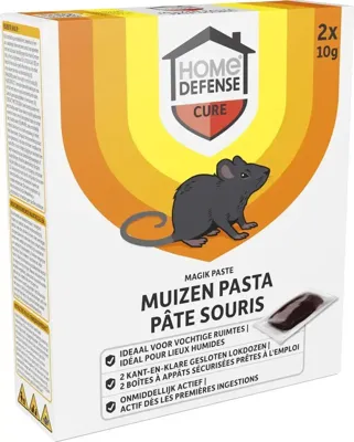 Home Defense® Muizenlokdoos Pasta 'Magik Paste' 2 stuks - HDMAPA2