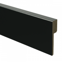 MDF Renovatieplint modern 90x18 voorgelakt RAL9005 - lengte 240cm - thumbnail