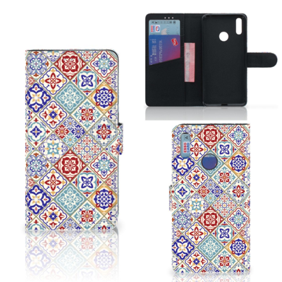 Huawei Y7 (2019) Bookcase Tiles Color Huawei Y7 (2019) Bookcase Tiles Color