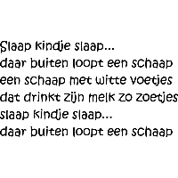 Slaap kindje slaap - Muursticker - thumbnail