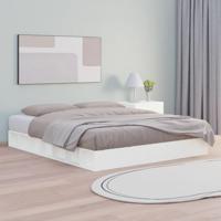 Bedframe massief hout wit 120x200 cm - thumbnail
