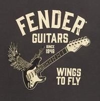 Fender Wings To Fly T-Shirt Vintage Black XXL - thumbnail