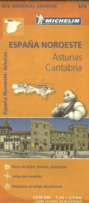 Michelin Wegenkaart 572 Spanje Noordwest - Asturias, Cantabria (Paperback) Michelin Wegenkaart 572 Spanje Noordwest - Asturias, Cantabria (Paperback)