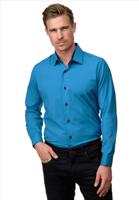 ItalianStyle - Herenoverhemd - Slimfitmodel - Petrol - thumbnail