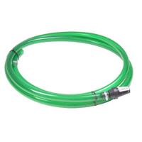 Weidepompslang set groen 5m compl. KUNSTSTOF korf +slangklem - thumbnail