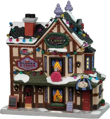 Lemax penny lane shoppes verlicht kersthuisje Caddington Village 2022