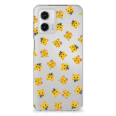 TPU bumper voor Motorola Moto G73 Katten Emojis TPU bumper voor Motorola Moto G73 Katten Emojis