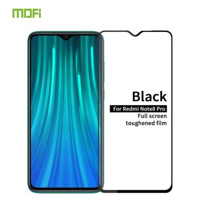 Voor Xiaomi RedMi Note8 Pro MOFI 9H 2.5 D volledig scherm gehard glas film (zwart)