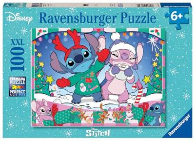 Ravensburger Puzzel disney stitch christmas 100st Ravensburger Puzzel disney stitch christmas 100st