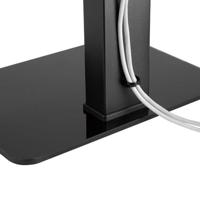 Nedis TVSM2040BK Vaste Tv-bureaustandaard 37-70 " Maximaal Schermgewicht: 40 Kg Aanpasbare Vooraf Ingestelde Hoogtes Gehard Glas / Staal Zwart - thumbnail