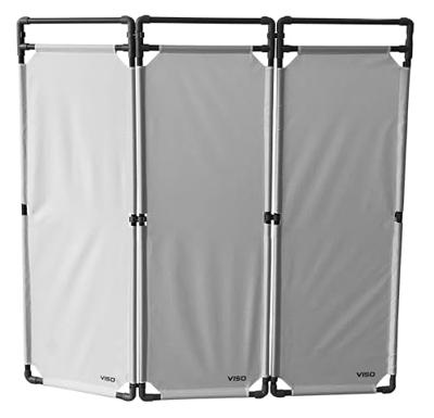 Interventiebarrière PVC, 1,80 m, grijs