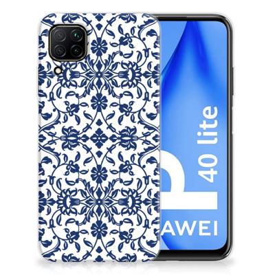 Huawei P40 Lite | TPU Case | Flower Blue Huawei P40 Lite | TPU Case | Flower Blue