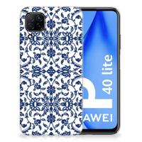 Huawei P40 Lite | TPU Case | Flower Blue - thumbnail