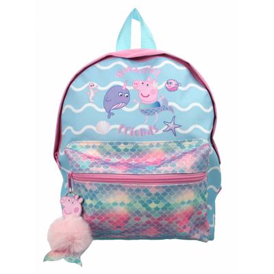 Nickelodeon rugzak Zeemeermin Peppa Pig 8 liter blauw/roze Nickelodeon rugzak Zeemeermin Peppa Pig 8 liter blauw/roze