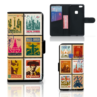 Huawei P10 Lite | Flip Cover | Postzegels