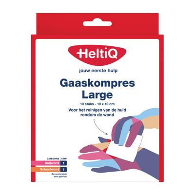 Heltiq Gaaskompressen 10 x 10cm 10 Stuks