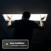 LED Paneel - 30x120 cm - 36 Watt - 4860lm (135lm/W) - 3000K warm wit - Dali Dimbaar - Flikkervrij - UGR22 - 5 jaar garantie - thumbnail