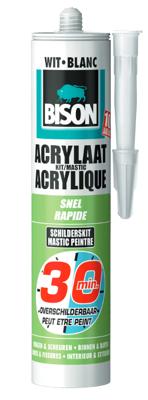 Bison Acrylaatkit 30 Min Wit Crt 300Ml*12 Nlfr - 1491142 - 1491142