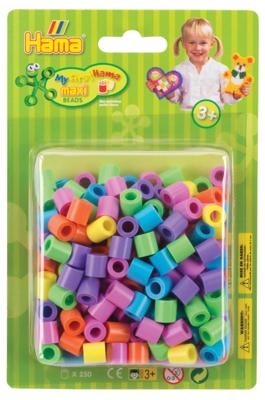 Hama maxi strijkkralen pastel mix (50), 250st. Hama maxi strijkkralen pastel mix (50), 250st.